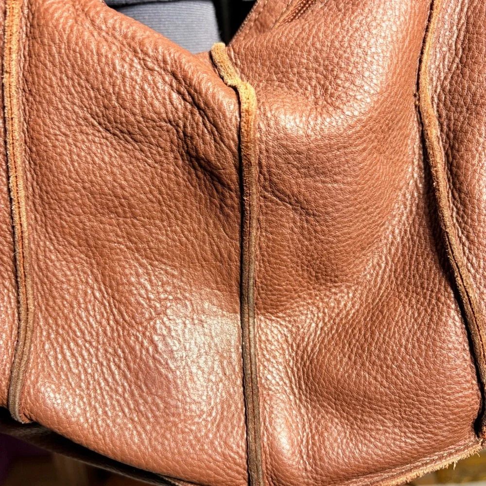 a.n.a Pebbled Leather Hobo Bag Y2K Grunge Brown Vintage Y2K Shoulder Bag DAMAGED
